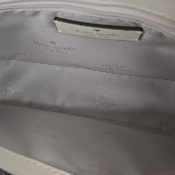 NEW Kate Spade Phoebe Embroidered Straw Flap Crossbody Shoulder Bag, Meringue - Picture 8 of 12